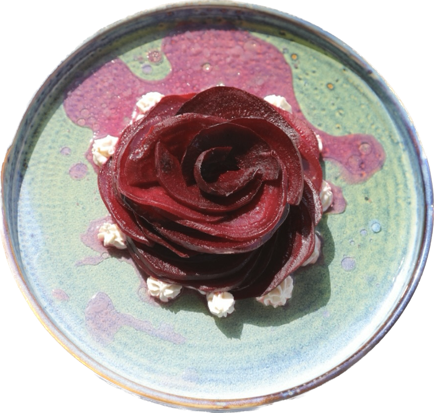 59) Beetroot rose