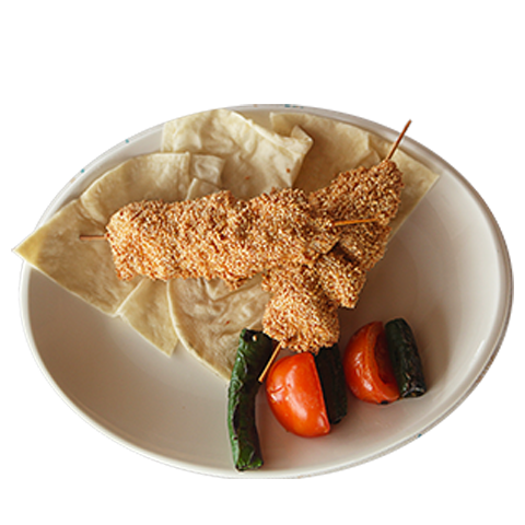 88) Chicken Shish With Sesame Seeds 